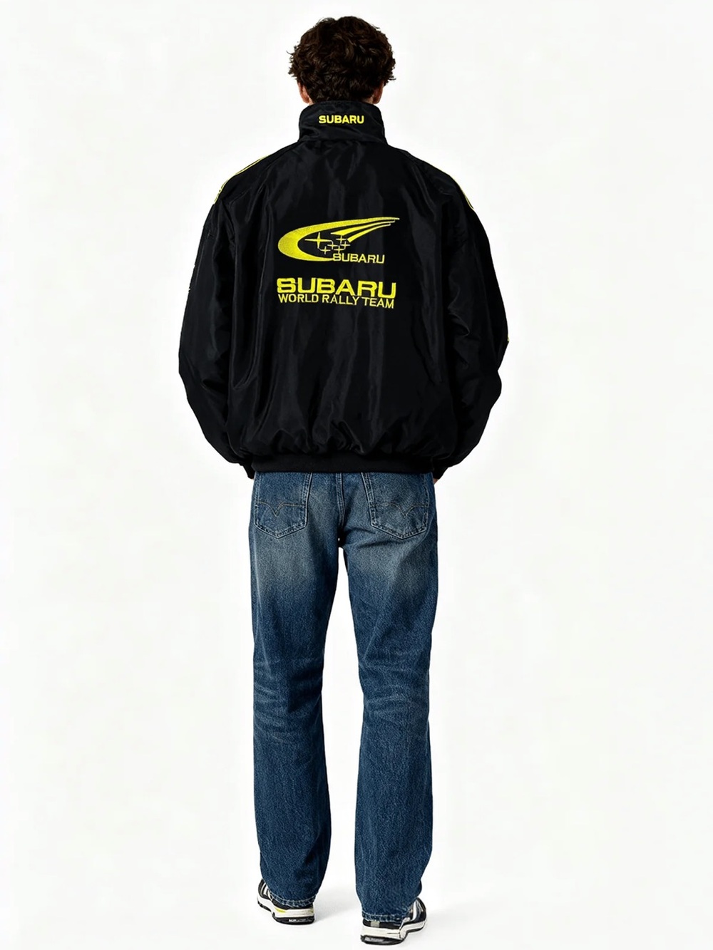 Jackets 4 Racing Subaru Black & Blue Racing Puff Jacket - Picture 3 of 16